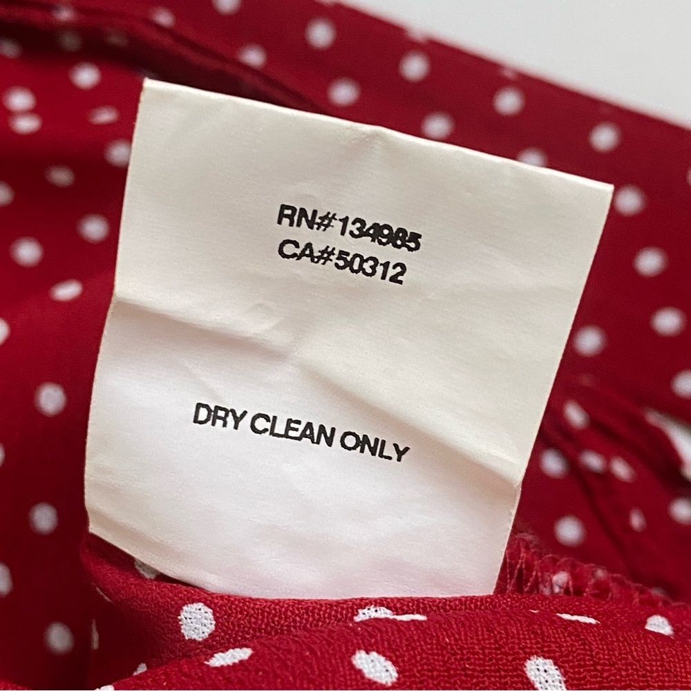 FOR LOVE AND LEMONS SPARKLER RED WHITE POLKADOT SIDE WRAP RUFFLE SKORT - Picture 9 of 10